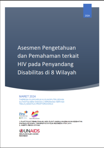 Cover Penelitian HIV pada Disabilitas.
